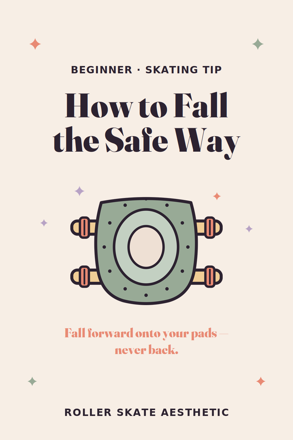 How to fall on roller skates the safe way