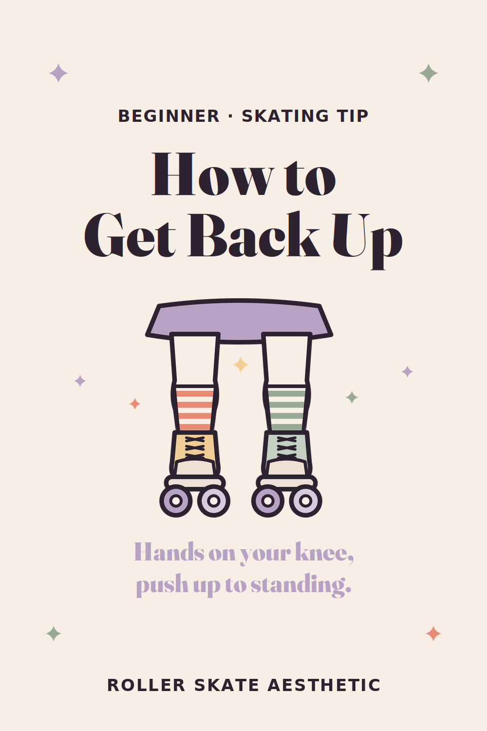 How to get up on roller skates