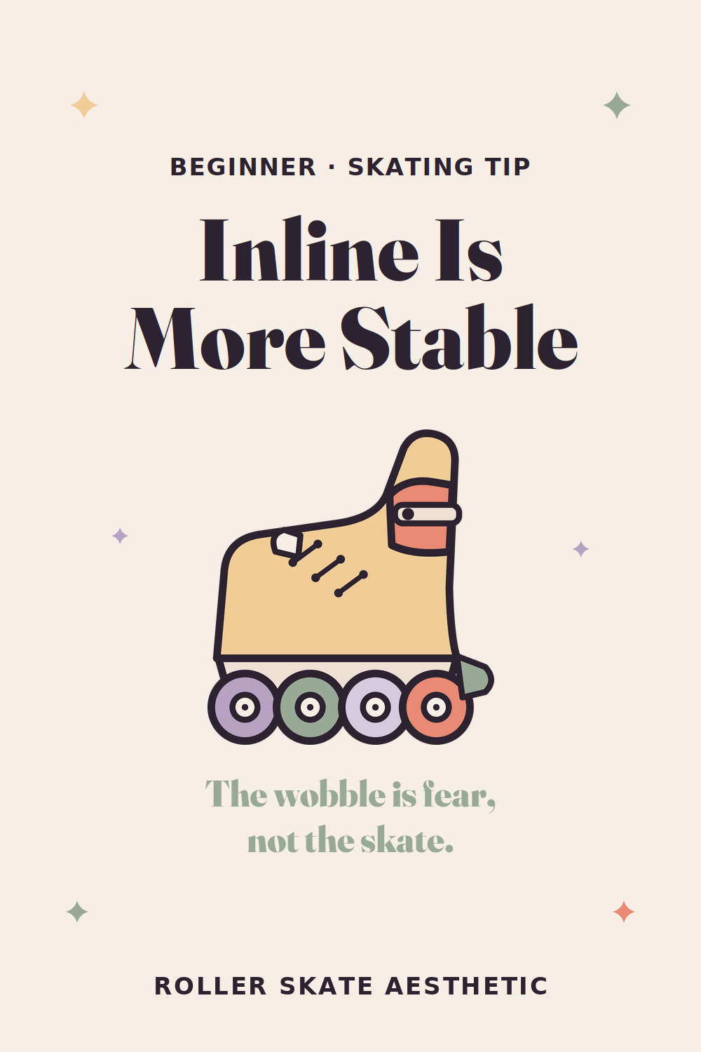 Inline skates are more stable than they look