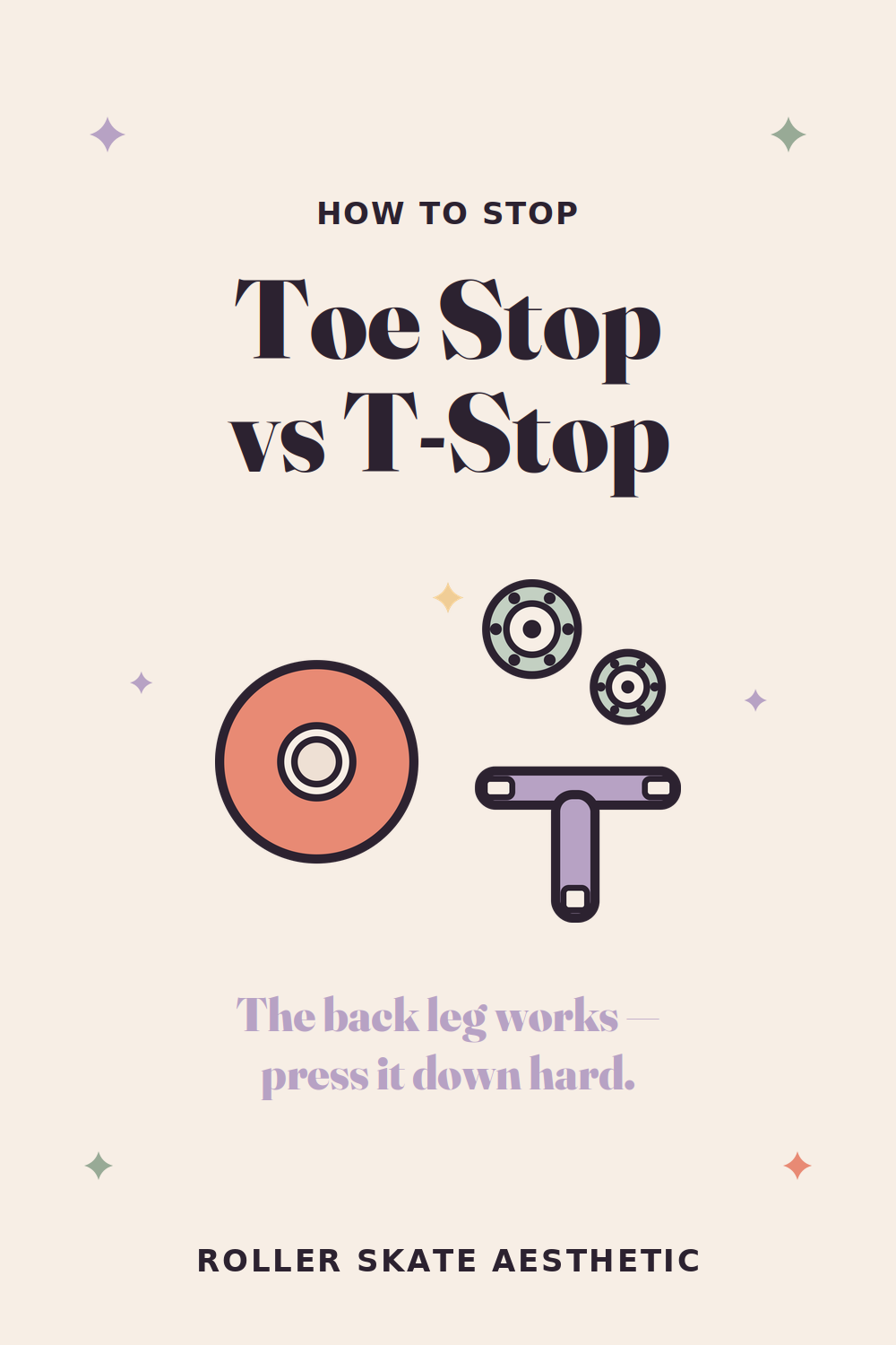 Toe stop drag versus T-stop on quads