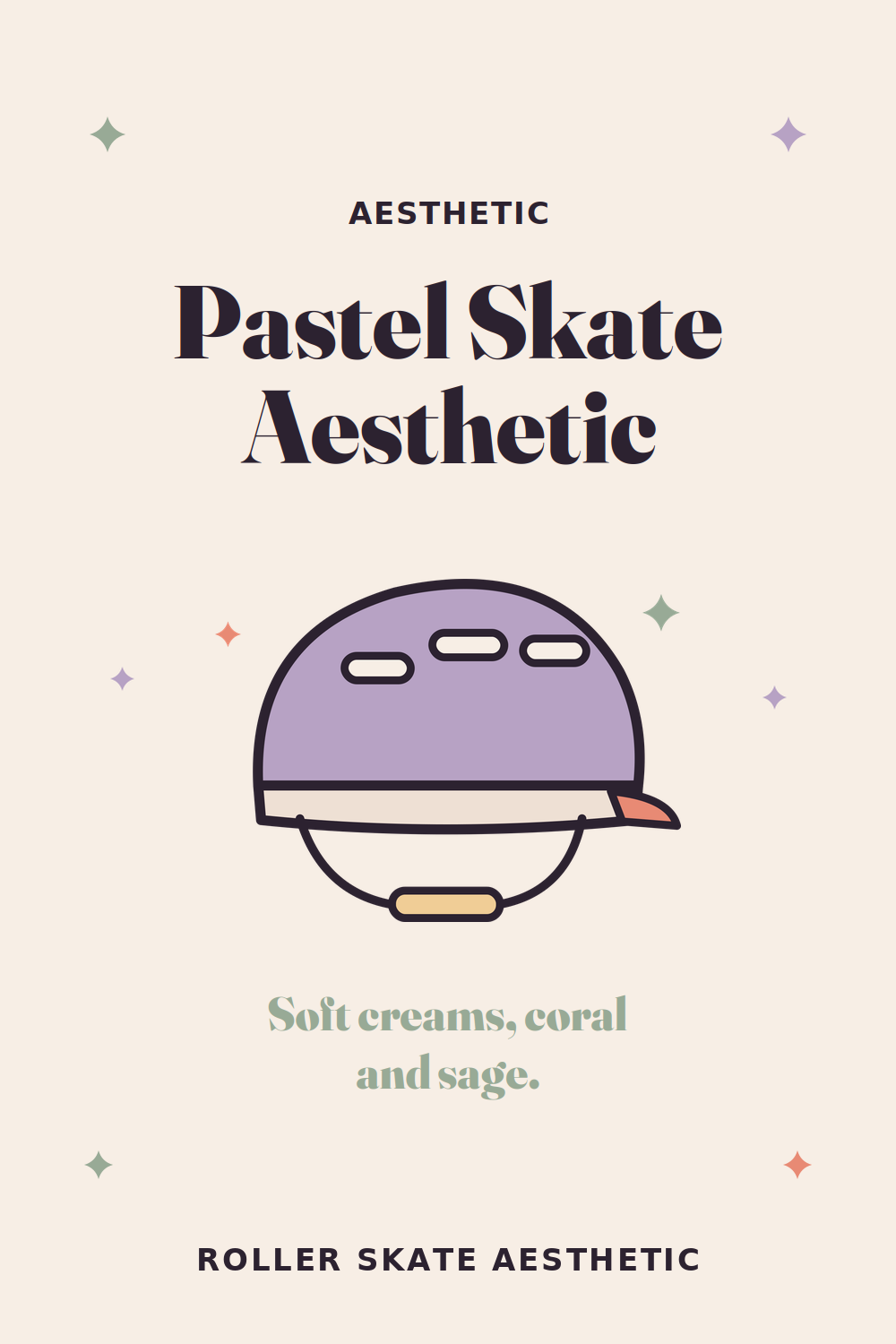 Pastel roller skate aesthetic